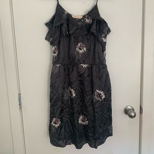 Floral silk dress